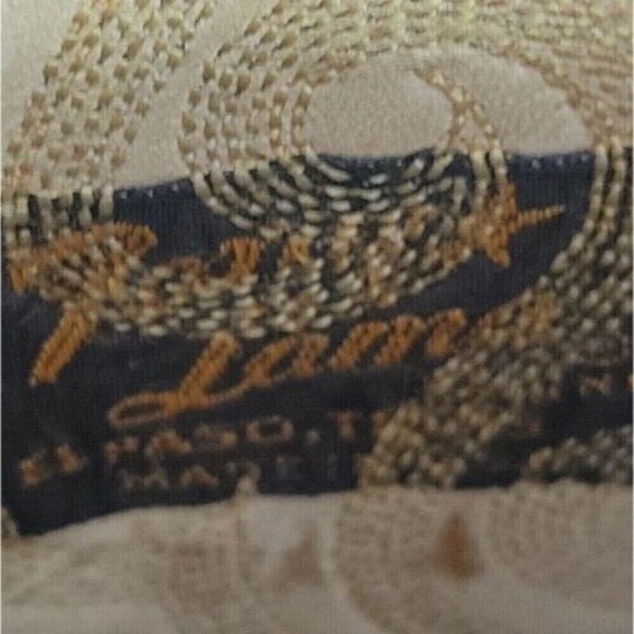 Tony Lama Size 9 4607 Brown Leather Embroidered Cowboy Boots Pointed Toe - Picture 13 of 13